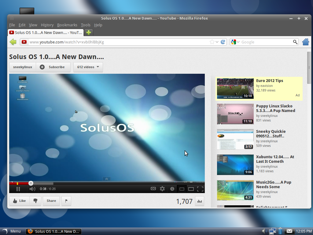 SolusOS is based on Debian GNU/Linux